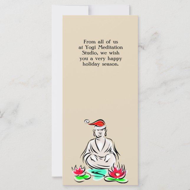 Dessin du Bouddha de Noël (Devant)