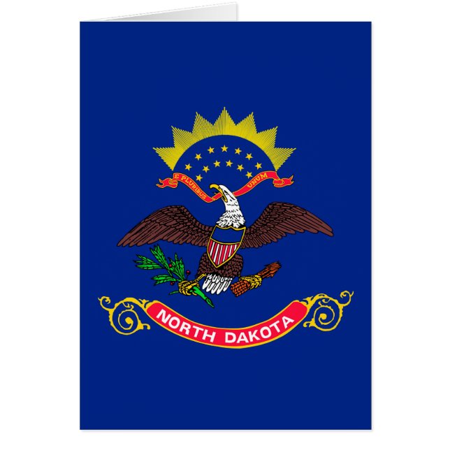 Dessin du drapeau de l'État du Dakota du Nord (Devant)