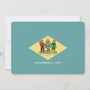 Dessin du drapeau de l'État du Delaware