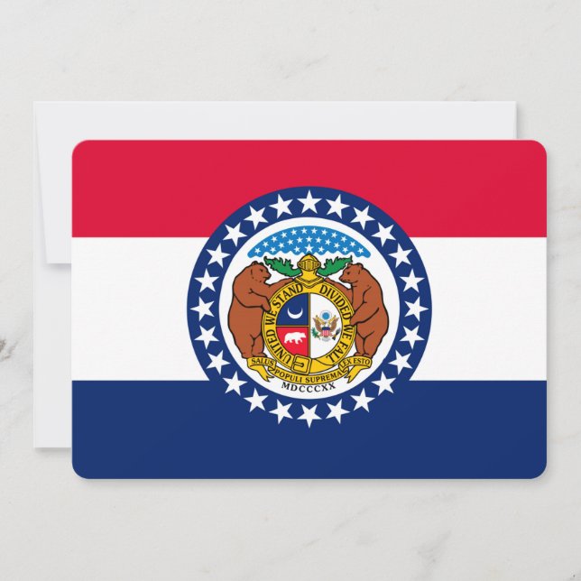 Dessin du drapeau de l'État du Missouri (Devant)