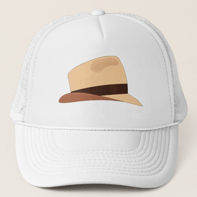 Dessin d'un casquette panaméen (Devant)
