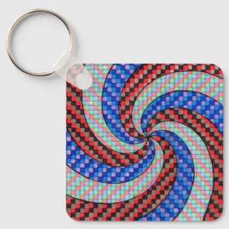 Dessin en spirale de porte-clés unique 