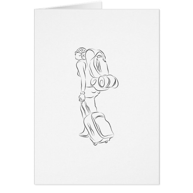 Dessin femelle de voyageur (Devant)