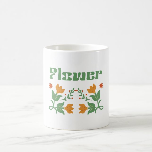 dessin floral de mug « Fleur » (Centre)
