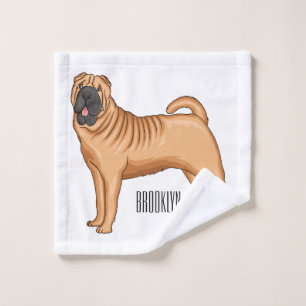 dessin humoristique chinois de chien Shar-Pei