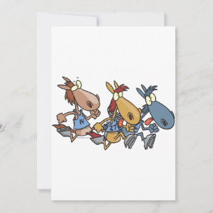 dessin humoristique de course à cheval