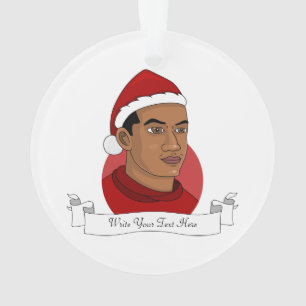 Dessin humoristique de l'casquette du Père Noël