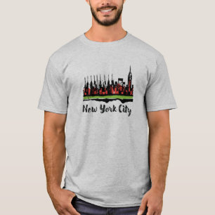 Dessin/illustration de T-shirt New York