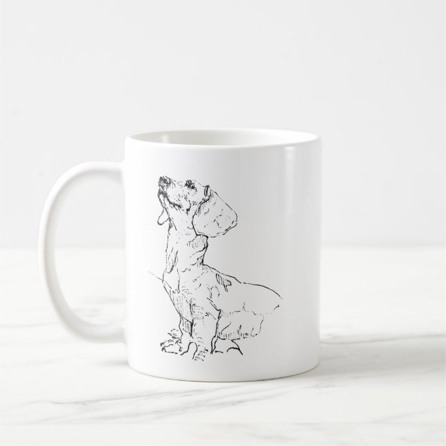 Dessin Mignon de Teckel, Tasse à Café pour Maman d (Gauche)