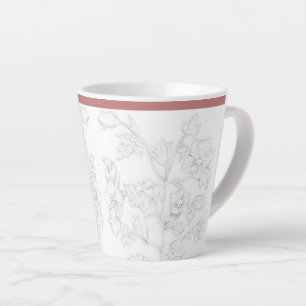 Dessin moghol sur un petit mug à latte