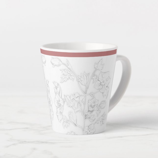 Dessin moghol sur un petit mug à latte (Angle droit)