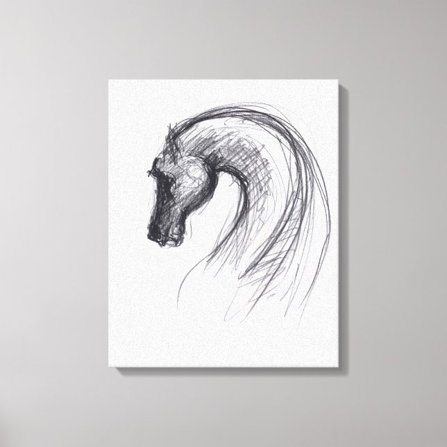 Dessin original 1 Cheval Année Zodiac Impression d (Recto)
