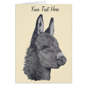 dessin original style de vie d'âne mignon