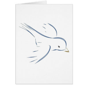 Dessin original volant d'oiseau bleu