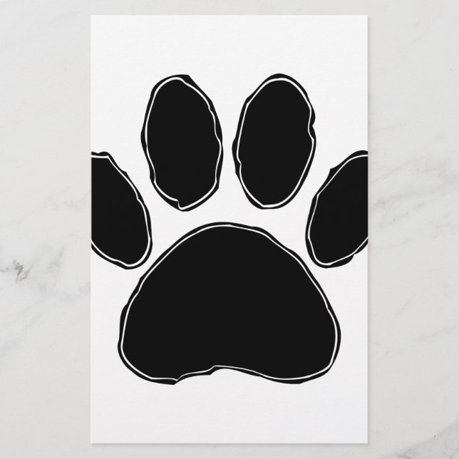 Dessin Paw Chien En Noir (Devant)