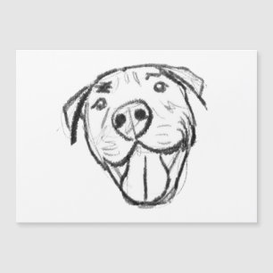 dessin pitbull simple amoureux des chiens noir bla