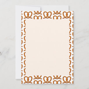 Dessin Pretzel Imprimer Invitation Motif