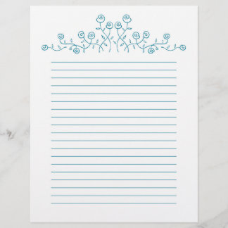 Dessin rose de la ligne bleue.