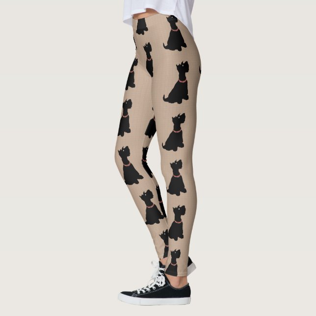Dessin Scottie Dog Leggings (Gauche)
