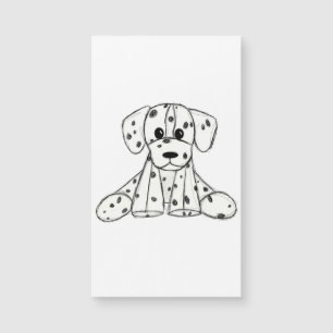 Dessin simple de contour de chien en peluche dalma
