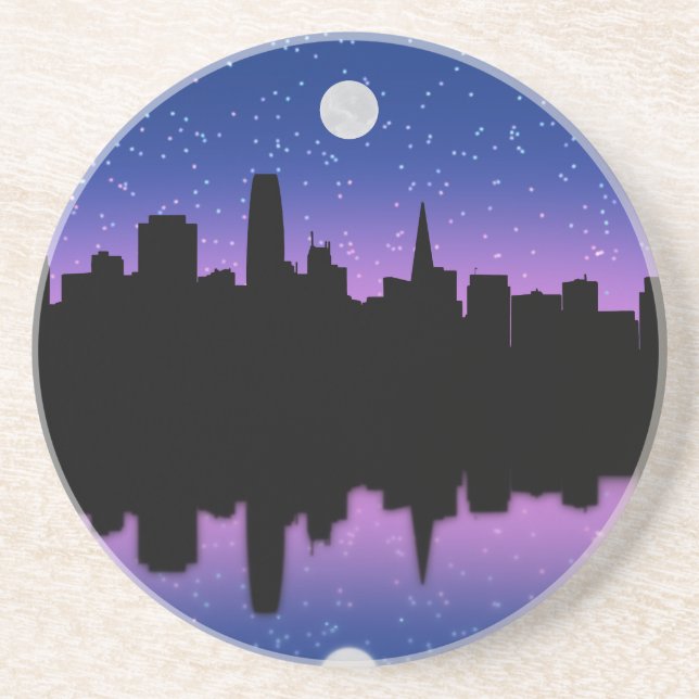 Dessin Skyline San Francisco #1 Dessous de verre (Devant)