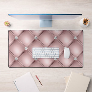 Dessin touffeté de diamants, or rose