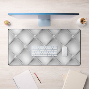 Dessin touffeté diamant, argent