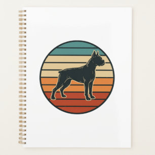 Dessin vectoriel de gravure de chien Boxer vintage