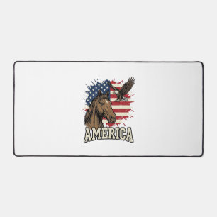 Dessin vectoriel patriotique de l'aigle de cheval