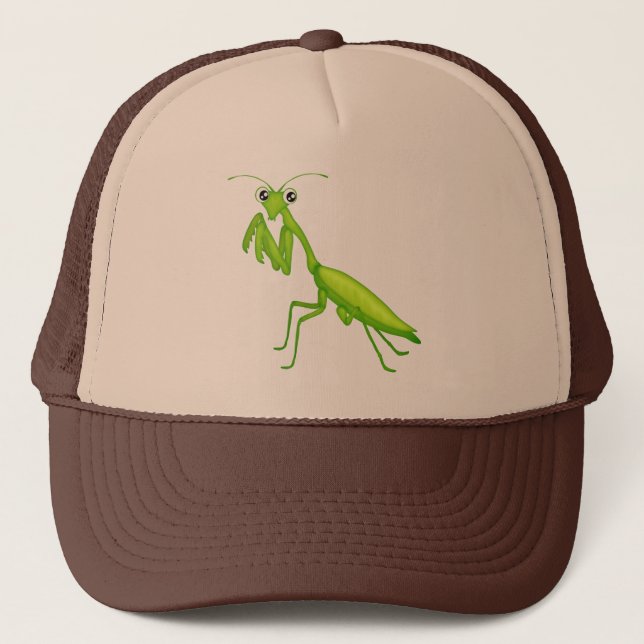 Dessin vert à prier Mantis Casquettes et Casquette (Devant)