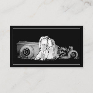 Dessin Vieux Couple Et Carte de visite De Rue