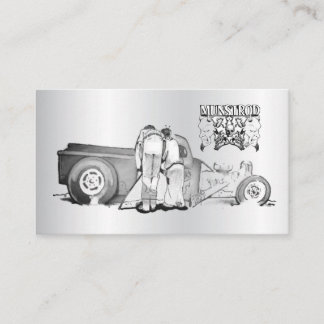 Dessin Vieux Couple Et Carte de visite De Rue