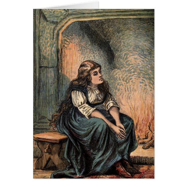 Dessin vintage de Cendrillon (Devant)