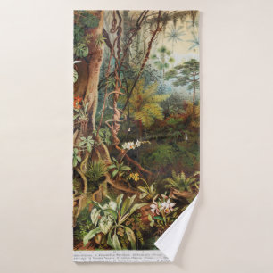 Dessin vintage des plantes forestiers tropicaux