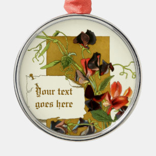 Dessin vintage ornement de pois doux rouge