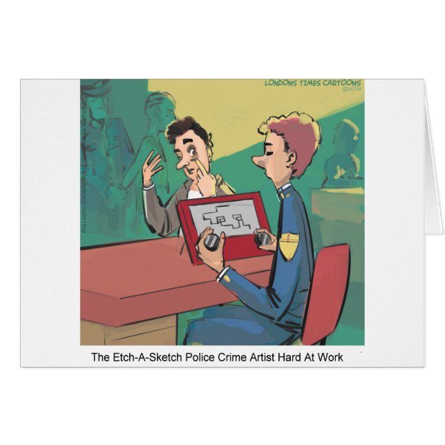 Dessinateur de scènes de crime de la police humori (Devant horizontal)