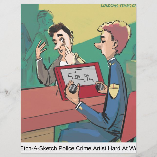 Dessinateur de scènes de crime de la police humori (Devant)