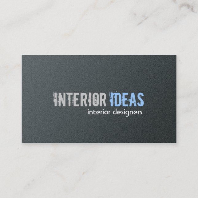 Dessinateur d'intérieurs - cartes de visite (Devant)