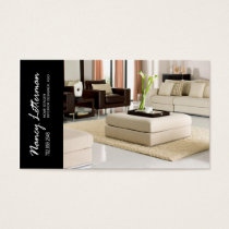 Dessinateur d'intérieurs de vieux routier à la cartes de visite