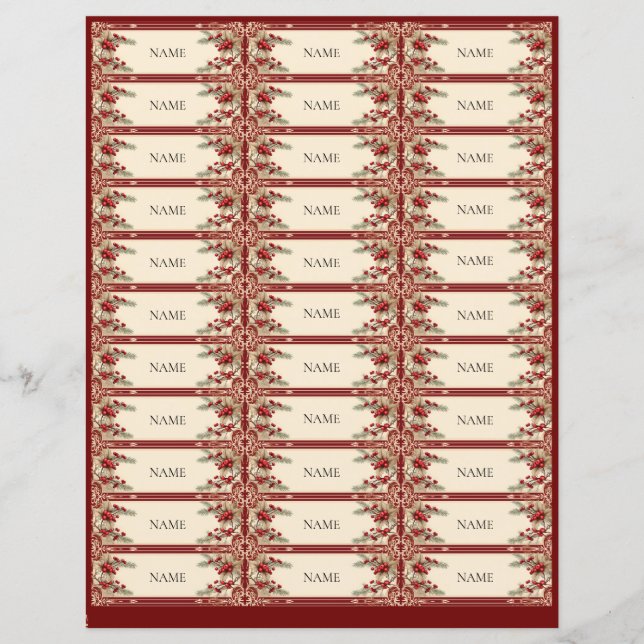 Dessiner les noms Secret Père Noël Christmas Offic (Devant)