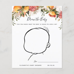 Dessinez le bébé   Jeu Baby shower