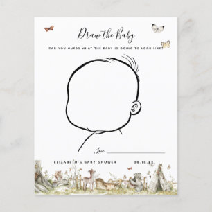 Dessinez le bébé Jeu de baby shower