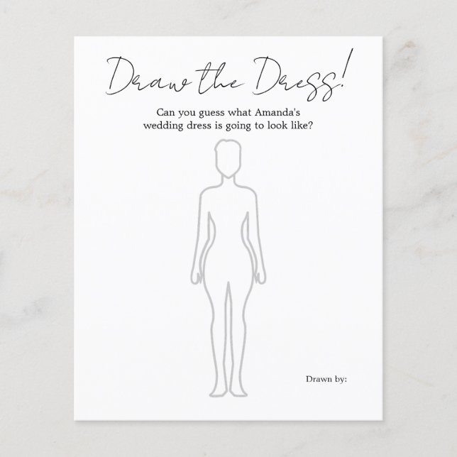 Dessinez le jeu de la Fête des mariées vestimentai (Devant)