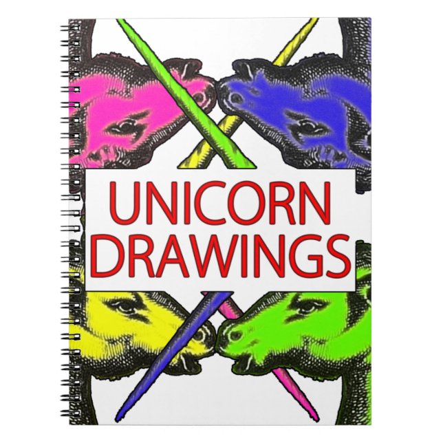 Dessins de licorne - vraies licornes de carnet (Devant)