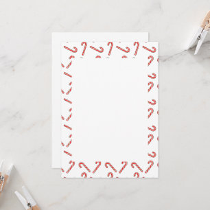 Dessins De sucre de canne Sur Invitation Blanc Ver