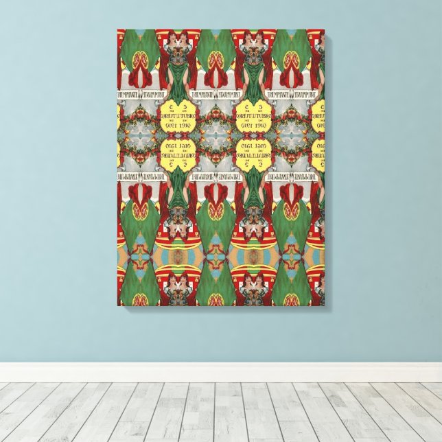 Dessins portugais toile étirée Impression (Insitu (Plancher de Bois))