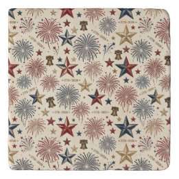 Dessous-de-plat 250e anniversaire d'Amérique patriotique 4 juillet