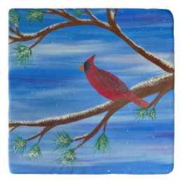 Dessous-de-plat Cardinal d'hiver
