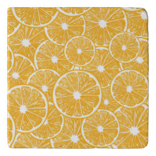 Dessous-de-plat Design motif en tranches orange