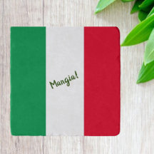 Drapeau italien Mangia Rouge Blanc et Vert